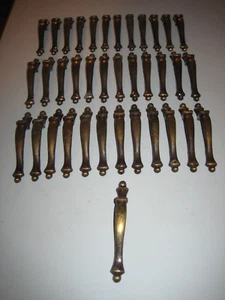 Lote 37 Manijas Tiradores de Cajón de Latón Amerock 858-1 Gabinete 3” Centro 4 3/4” L de Colección - Imagen 1 de 16