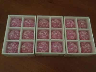 18 UNSCENTED CANDLES ROSES - Bomboniere - NIB - image 1 of 2