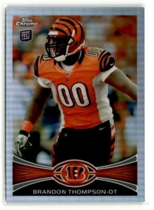 Brandon Thompson Cincinnati Bengals 2012 Topps Chrome Refractors #143 - Picture 1 of 2