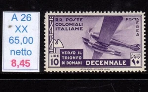 Decennial Of The March On Rome Aerial Post LIRE 10 - Picture 1 of 2