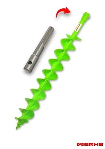 Taladro profesional WERHE® acero completo, taladro de tierra 80 mm doble eje con adaptador SDS MAX - Imagen 1 de 10