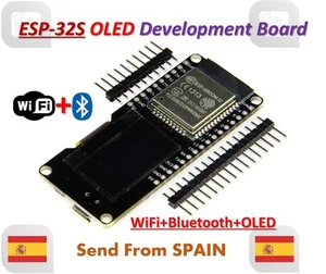 Lolin ESP32 OLED WeMOS Module WiFi+Bluetooth ESP-WROOM-32 ESP-32 ESP-32S - Imagen 1 de 8