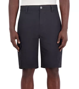 New IRON CO. Men's Stretch Fabric Cotton Black Cargo Short Pants -   Size: 42 - Picture 1 of 4