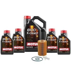 9L Motul 8100 X-CLEAN + 5W30 Wix Filter Motor Oil Change Kit API SN/CF - Picture 1 of 1