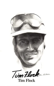 Tim Flock Signed - Auto 1991 Superior Postcard Fathers of Racing Card Died 1998 - Picture 1 of 1