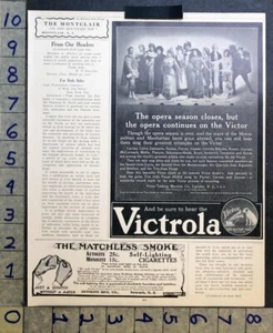 1910 VICTOR TALK MACHINE VICTROLA PHONOGRAPH RECORD OPERA STAR MUSIC AD FC4632 - Picture 1 of 1