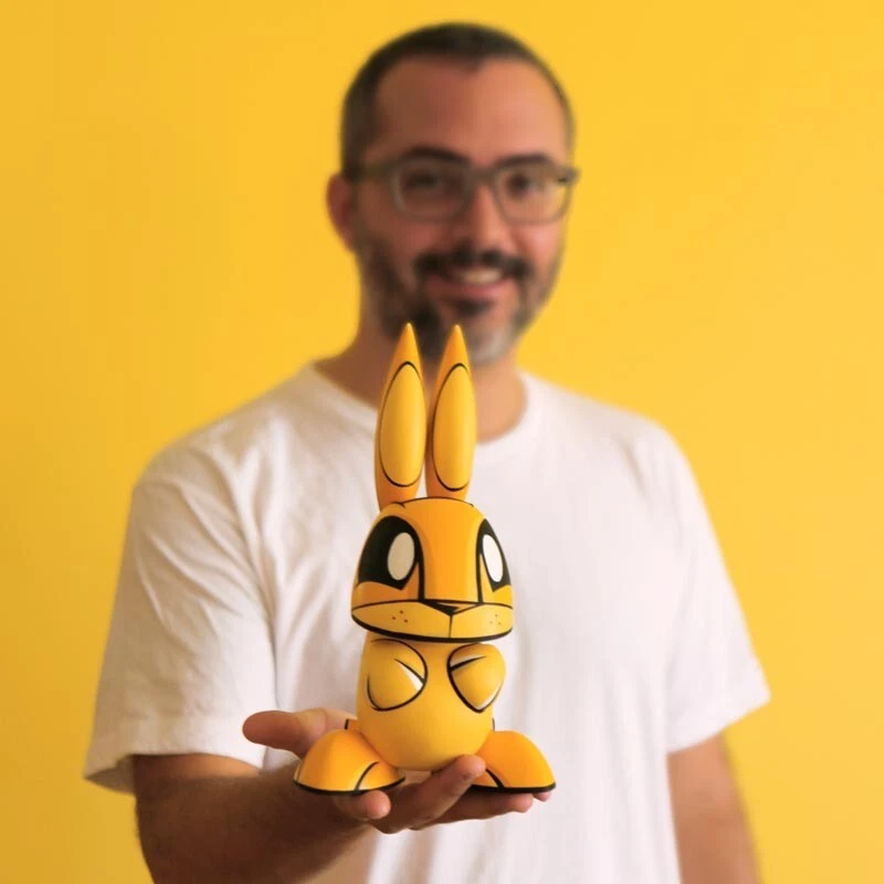 Joe Ledbetter Mr Bunny Yellow Chaos Bunnies 10" Vinilo JLED The Loyal Subjects Foto 1 de 4