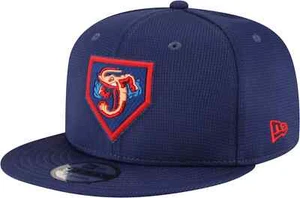 Neu mit Etikett New Era Jacksonville Jumbo Garnelen 9FIFTY DRUCKKNOPFLASCHE verstellbar Milb Kappe Mütze - Bild 1 von 3