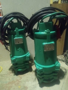 Peabody Barnes 5hp Grinder Pumps, With Control Panel, New! Pair Of 2. - Picture 1 of 13