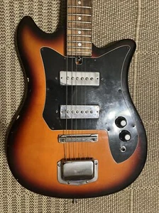 Vintage 1965 Harmony Electric Solid Body Guitar Tobacco Sunburst - Picture 1 of 11
