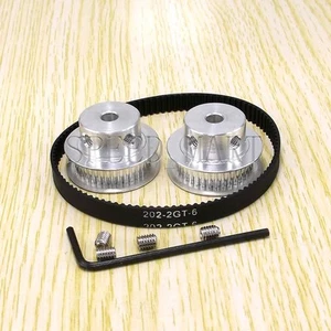 RepRap 2xGT2 36T 6.35mm Bore Pulley & 202-2GT Timing Belt Prusa Mendel 3D Printe - Picture 1 of 6