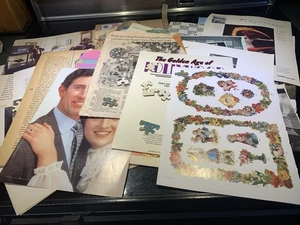 Scrapbook Collage giornale spazzatura effimero lotto 70+ pezzi antichi e vintage - Foto 1 di 1