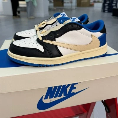 Nuevas Tenis Unisex AJ1 Retro Bajo Travis Scott Fragmento DM7866-140 Foto 1 de 4