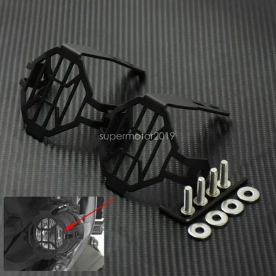 Auxiliary Fog Driving Light Protect Guard Cover Fit For BMW R1200GS ADV F800GS - Image 1 of 4