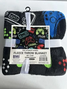 Ultimate Gamer Fleece Überwurf Decke 50 x 60 groß super weich Videospiel Gaming NEU - Bild 1 von 4