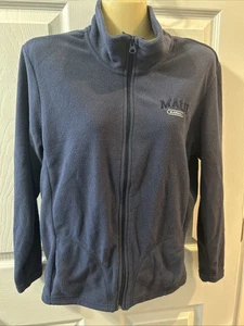 Maui Hawaii Fleece Zip Up Jacket Girls 12 Navy Blue 2 Pockets EUC Barely Worn - Picture 1 of 5