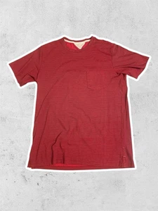 Rag & Bone Herren T-Shirt rot kurzarm Bio Baumwolle Größe L - Bild 1 von 7