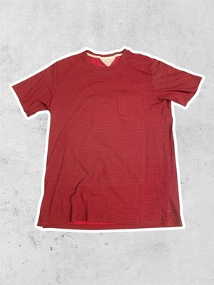 Camiseta Rag & Bone Hombre Roja Manga Corta Algodón Orgánico Talla L Foto 1 de 4