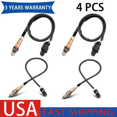 4x Sensor de oxígeno superior + inferior para BMW 2006-2010 550i 650i y 2006-2008 750i 750Li Foto 1 de 4