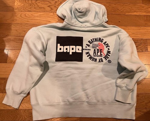 A BATHING APE (BAPE) Parka retrofit Bape anni 90 blu chiaro UOMO JP taglia M usatoo