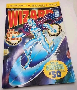 Wizard Magazine #5 1992 Silver Surfer Ron Lim Cover mit Poster - Bild 1 von 3