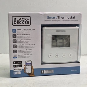 Black + Decker Smart Thermostat kompatibel WLAN Einrichtung Hausthermostat auswählen - Bild 1 von 3