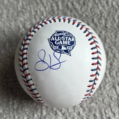 Steven Kwan Signed 2024 All Star Game Baseball Autograph ASG Beckett COA - Image 1 of 3
