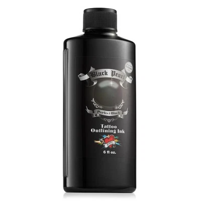 Tinta de tatuaje MOMs Millennium - perla negra - tinta de contorno - 6 oz Foto 1 de 4