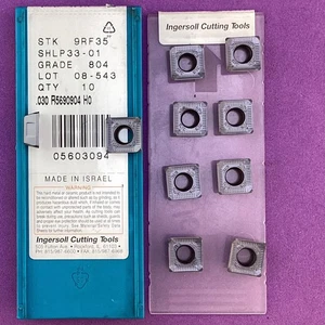 10pc  INGERSOLL  SHLP   33 - 01  Carbide Milling Inserts 804🎯Machinist - Picture 1 of 1