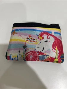New! Las Vegas Unicorn Theme Coin Purse - Picture 1 of 8