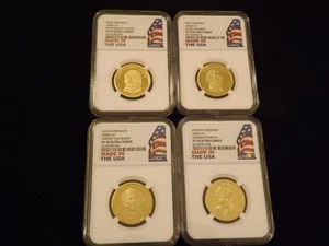 2008 $1 Presidents Flag Label NGC PF 70 - Picture 1 of 2