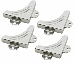 Pack of 4 x 32mm Mirror Picture Corners Clips Clamps Mount Brackets with Screws - Picture 1 of 3
