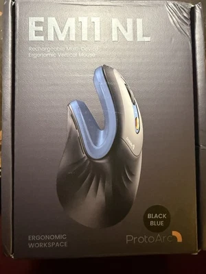 ProtoArc Ratón Vertical Ergonómico, EM11 NL Ratón Bluetooth Inalámbrico, Ratón Ergo Foto 1 de 2