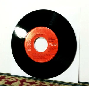 Elvis Presley: Blue Christmas, Santa Clause Is Back In Town - 1970 Single 45 7" - Picture 1 of 2