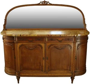 Antique Louis XVI Marble Top Sideboard, France - Picture 1 of 12