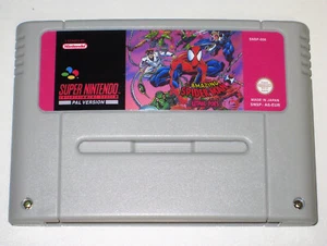 *PAL Version* The Amazing Spider-Man Lethal Foes Game For SNES - Picture 1 of 3
