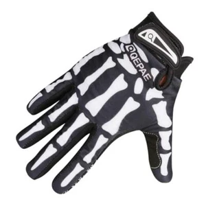 Skeleton Gloves Cycling Gloves Skull Gloves for Men Women Kids Large 01 Black - Picture 1 of 7