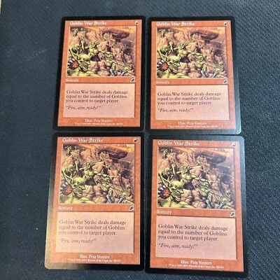 Goblin War Strike Magic The Gathering Mtg Scourge Playset Card 4  NM - Image 1 of 4