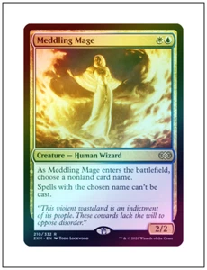 mtg meddling mage ENGLISH FOIL Einmischung des Magiers Magic Double Masters 4 Available - Bild 1 von 1