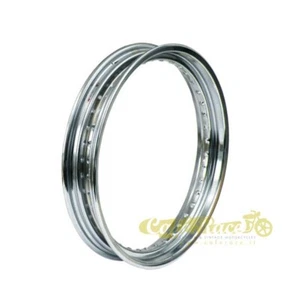 Rueda Cromado 40 Rayos 2.5 x 19" Universal Acero Con con Bordes Redondeados - Imagen 1 de 1