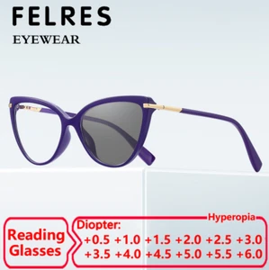 Gafas de lectura fotocromáticas TR90 ojo de gato para mujer moda aire libre gafas de sol - Imagen 1 de 17