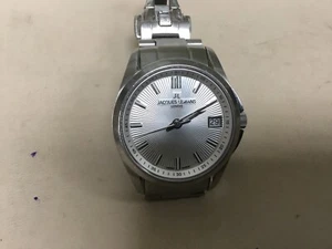 STAIN STEEL JACQUES LEMANS GENEVE  SWISS MADE SAPPHIRE CRYSTAL - Picture 1 of 9