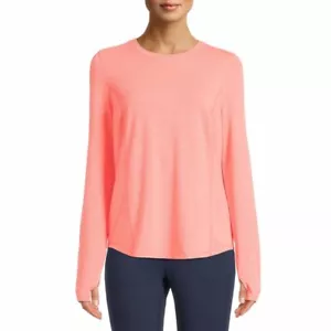 Avia Womens Performance Long Sleeve T-Shirt Orange Size Large - Picture 1 of 3