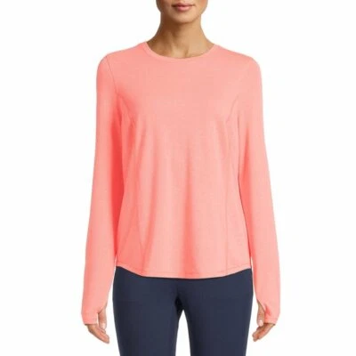 Camiseta Avia Performance Mujer Manga Larga Naranja Talla Pequeña Foto 1 de 3