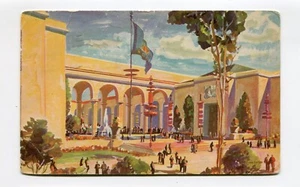 Worlds Fair Postcard GGIE San Francisco 1939 HALL OF WESTERN STATES  - Picture 1 of 2