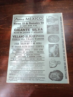 PROGRAMS 99's LUCHA LIBRE, GIGANTE SILVA Y ATALNTIS MEXICO MEXICAN WRESTLING - Image 1 of 4