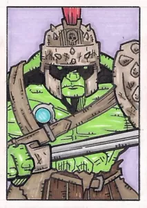 Jeremy Peerboom Sketch Card: Gladiator Hulk (Marvel Comics) - Picture 1 of 3