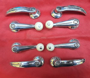 Satz Wartburg 311 312 Türöffner Türgriffe Fensterkurbel Rosetten  SW11081 - Bild 1 von 3