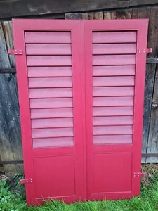1 Paar Fensterladen - Aluminium - gebraucht - Höhe 155 cm - Breite 51 cm - Bild 1 von 17