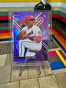 2022 Topps Finest Josiah Gray Purple Refractor 146/250 - Bild 1 von 2
